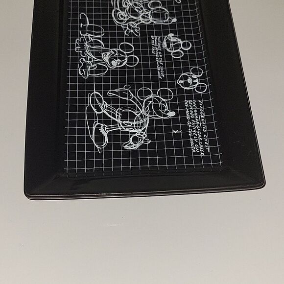 Disney: Mickey Mouse Sketchbook design black serving platter Tray - Picture 7 of 8